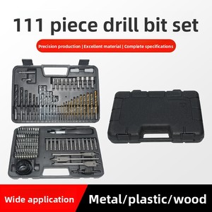 Bộ dụng cụ thép carbon 111 món tùy chỉnh của nhà sản xuất, đa chức năng, dùng cho chế tác gỗ, bao gồm mũi khoan xoắn - Product Image 2