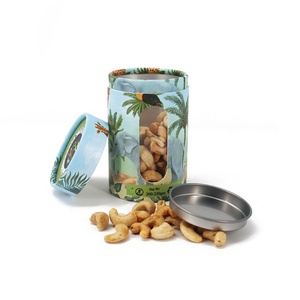 หลอดกระดาษแบบเปิดหน้าต่างสำหรับบรรจุขนม คุกกี้ บิสกิต ขนาดสั่งทำได้ รีไซเคิลได้ พิมพ์โลโก้ได้ - Product Image 4