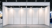 Stand d'exposition en profilé aluminium 10x20 pieds, système modulaire durable et réutilisable, pour les entreprises de location d'expositions, Foire commerciale de Dubaï, Émirats arabes unis
