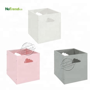 Colorful wooden fancy kids toy box storage cabinet for wholesaler