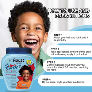 Ventes directes Traitement antipelliculaire du cuir chevelu <span class=keywords><strong>Activateur</strong></span> de boucles hydratant naturel pour activer la crème de boucles pour les cheveux bouclés africains - Product Image 4