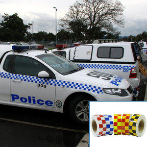 شريط مدقق عاكس منشوري من كلوريد البولي فينيل ، شبكة من كلوريد البولي فينيل ، ورقة ملصقات عاكسة للشاحنات والسيارات ، تعزز سلامة الرؤية - Product Image 6