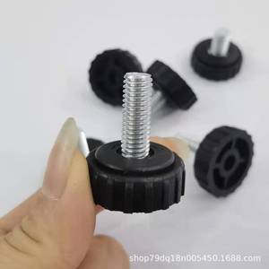 Furniture Leg Adjustable Plastic Feet M8 <b>28mm</b> Round Bottom For Cabinet Kitchen TV Stand Easy Installation - Product Image 3