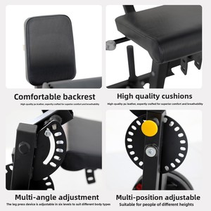 Machine d'extension et de flexion des jambes pour le renforcement des membres inférieurs, équipement de fitness pour l'entraînement des jambes - Product Image 4
