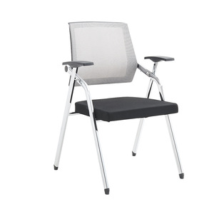 Modern Ergonomic Executive Extendable <b>Foldable</b> Office Chair Nylon Mesh Fabric Gliding Base <b>Desk</b> Writing Board for Home Office - Product Image 1
