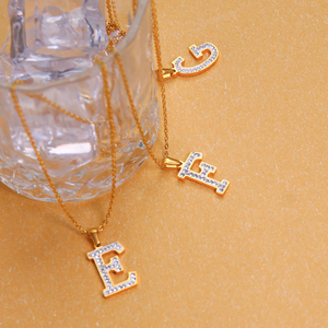 Collar con letra inicial de mejor amigo, collar Z de acero inoxidable con cadenas de regalo de nacimiento de circón que no se deslustra - Product Image 6