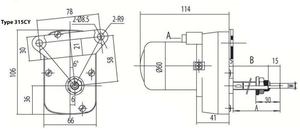 Motor de Limpiaparabrisas 315CY 12V 24V 1.05 nm para Tractores Ford, John Deere, Boss, Hyster, O&<span class=keywords><strong>K</strong></span>, Steyr, Case IH, <span class=keywords><strong>Caterpillar</strong></span>, Deutz-Fahr - Product Image 2