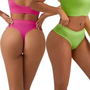 <span class=keywords><strong>Tanga</strong></span> Sexy sin Costuras de Color Sólido al por Mayor para Adolescentes, <span class=keywords><strong>Tanga</strong></span> Cómoda para Mujer - Product Image 2