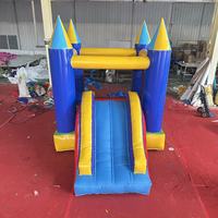 Château gonflable Yibei avec toboggan, château de saut gonflable pour enfants pour fête d'anniversaire dans la cour