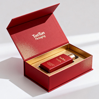 Boîte magnétique personnalisée et boîte cadeau violette pour ensemble de soins de la peau et emballage de luxe, impression de motif personnalisé