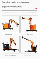 Vente directe d'usine petite grue électrique mobile rotative de 1300kg