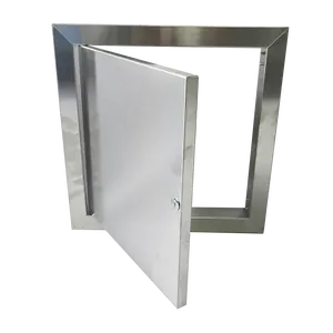 Stainless steel access door with cylinder lock