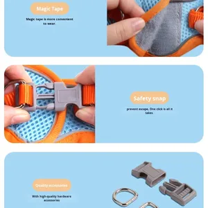 Modische reflektierende Hund Wanders eil atmungsaktive Haustier geschirr Hunde leine Set Haustier zubehör - Product Image 4