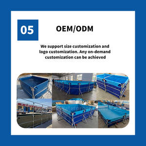 Bac d'aquaculture de qualité industrielle Keyubo 10*3*1.2m : Structure renforcée en tuyaux galvanisés et revêtement en PVC, Fourniture pour projets - Product Image 3