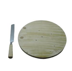 Tabla Redonda de pizarra y madera para queso, tabla para picar y picar, de Acacia, para servir queso - Product Image 4
