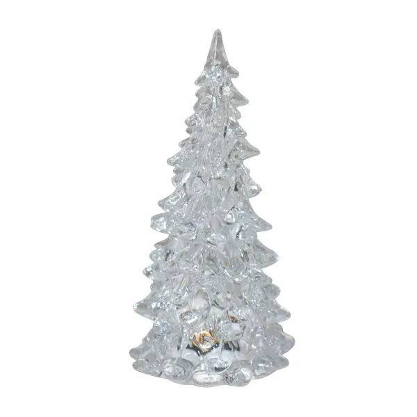 crystal ice christmas or new year tree decoration small miniature of PMMA for xmas