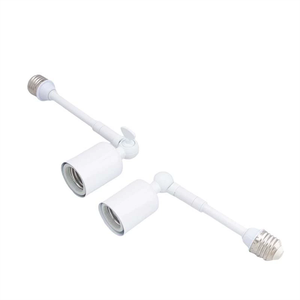 Universal Light Socket Extender Bendable E27 to E27 Bulb Base <strong>Lamp</strong> <strong>Holder</strong> 180 Degree Adjustable Adapter Converter Extension - Product Image 4