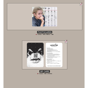 Álbum Individual de V de BTS, Layover, CD Coreano, Versión 1, W87xH127mm, 64 Páginas, Photobook, Libro de Letras - Product Image 1