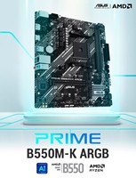 B550M K B550 Ultra Durable Motherboard mit digitaler VRM-Lösung, PCIe 4.0 X16-Steckplatz, zwei PCIe 4.0 M.2-Anschlüssen