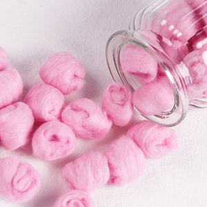 Boules de coton colorées en vrac pour le maquillage du visage, enlèvement de vernis à ongles, usage domestique - Product Image 3