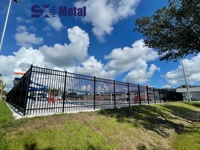Panel de Cerca de Seguridad de Aluminio con Recubrimiento en Polvo y Sistema de Puerta de Jardín para Proyectos de Construcción Residencial de Villas