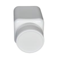 Flacon carré HDPE médicinal solide oral de 60ml avec bouchon à vis pour préserver les médicaments solides Capsule Comprimé Pilule