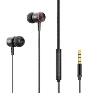 Konfulon Trend Neuzugänge 2024 gute Qualität Freisprecheinrichtung Ohrhörer Stereo voll kompatibel 3,5 MM kabelgebundene Ohrhörer für Mobiltelefone