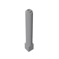 Blocs de construction 1x1x6, pièces de colonne, briques de support de pilier MOC, accessoires de construction en plastique compatibles 43888