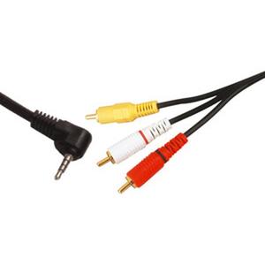 Cable de audio y vídeo de 3,6 m, con 3 conectores jack a 3 conectores RCA, ideal para conexiones de dispositivos multimedia y de sonido. - Product Image 1