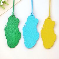 Colgante de mapa de Qatar YY hecho a mano, adorno para bolso, colgante para cartera, decoración para regalos