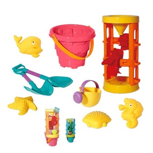 Ensemble de 9 jouets de plage pour enfants : roue <span class=keywords><strong>à</strong></span> <span class=keywords><strong>sable</strong></span>, seau, pelle et moules d'animaux marins pour l'été, la plage, le jardin et le <span class=keywords><strong>bac</strong></span> <span class=keywords><strong>à</strong></span> <span class=keywords><strong>sable</strong></span> - Product Image 1