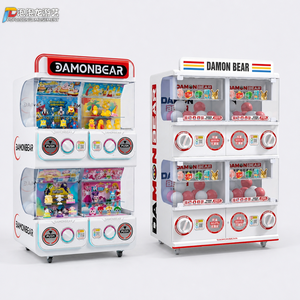 <span class=keywords><strong>Machine</strong></span> à capsules de jouets d'arcade automatique à jetons, en métal, 3 niveaux, 6 compartiments, type Gashapon - Product Image 2