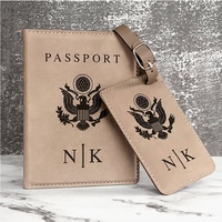 Couverture de passeport de voyage, élégante, stylée, en cuir, couleur rouille, noir ou rose, carte pays