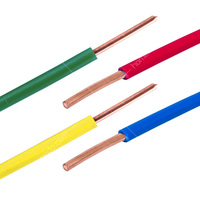Cable Eléctrico Premium THW H07V-U BV de 1 Núcleo, 2.5-25mm², Cobre, PVC, Certificado CCC, Retardante de Llama, para Instalaciones Eléctricas