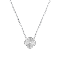 Fabrik-Großhandel OEM ODM Fein Gebürstetes Blumen-Schmuckset aus 925 Sterling Silber mit Zirkonia, Vergoldete Halskette, Ring und Ohrringe