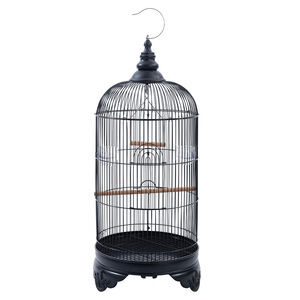 Lüks Büyük Metal Kuş Kafesi Model C305 Şekilli Üretim Kafesi Muhabbet Kuşları ve Papağanlar için - Yoğun Demir Teller Geniş Nefes Alabilen Tasarım - Product Image 5