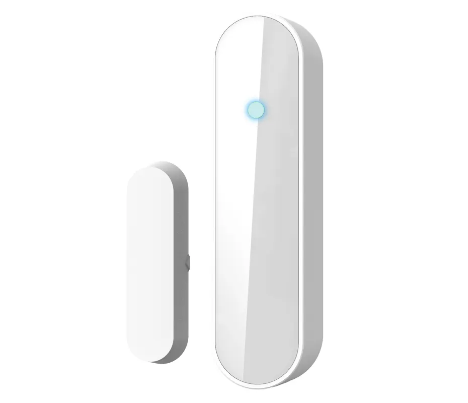 Sensor de porta inteligente tuya com janela, dispositivo para porta aberta compatível com alexa google home