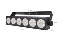 Blanc Chaud Blanc Froid 2in1 COB Par Led Stage Light pour Disco