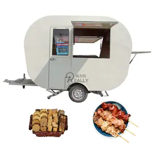 Oem Mobile Food Truck Snack Machines Mini Kitchen Coffee Cart Food Trailer Concesión Street Vending Store