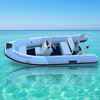 4.2m PVC/Hypalon/Orca Aluminium RIB Yacht Pas Cher Bateau Gonflable De Luxe à Vendre