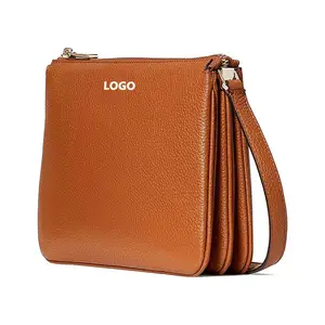 Factory Custom You Own Handbag PU Leather Crossbody Bags Good Quality Triple Gusset Fashion Purses And Handbags