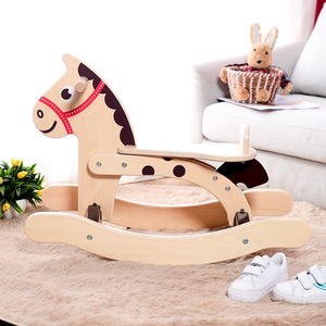 Caballo de Madera Clásico <span class=keywords><strong>para</strong></span> <span class=keywords><strong>Montar</strong></span>, <span class=keywords><strong>Silla</strong></span> Mecedora <span class=keywords><strong>para</strong></span> Niños, Muebles de Sala de Estar, Juguetes de Animales Mecedores - Product Image 3