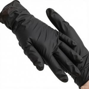 Gants jetables en nitrile à <span class=keywords><strong>manchette</strong></span> longue, protection étendue, gants en nitrile noir <span class=keywords><strong>pour</strong></span> <span class=keywords><strong>tatouage</strong></span> et nettoyage dentaire, usage polyvalent - Product Image 4