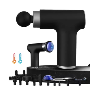 Professionele Draadloze Warme En Koude <span class=keywords><strong>Massage</strong></span> Gun Body Atleten 10 Hoofdbevestigingen Diep Weefsel Verwarming Koeling Fascia <span class=keywords><strong>Massage</strong></span> Pistool - Product Image 1