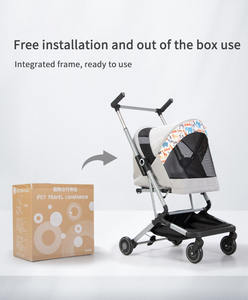 JXB Good Selling Breathable Mesh&amp;Waterproof Oxford Cloth <strong>Pet</strong> Stroller, Luxury Dog <strong>Pram</strong> with Comfortable Cabin and EVA Wheels - Product Image 5