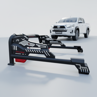 Barre de protection universelle en acier au carbone CZX pour camionnettes (Toyota Tacoma/Hilux Ford Ranger/F150) - Noir anti-rouille