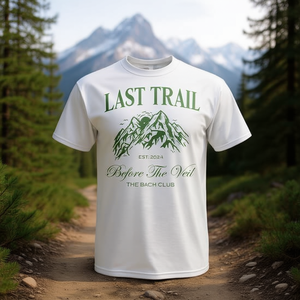 Camiseta de novia para senderismo y despedida de soltera Last Trail Before The Veil - Product Image 3