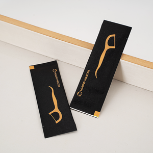 <span class=keywords><strong>Fil</strong></span> <span class=keywords><strong>dentaire</strong></span> en plastique personnalisé avec logo, emballé individuellement, jetable pour restaurant, en forme de Y, plat, pour nettoyage interdentaire - Product Image 1