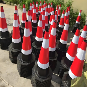Conos de Tráfico Reflectantes de PVC <span class=keywords><strong>Naranja</strong></span>, Venta al Por Mayor de Fábrica, Conos de Seguridad Vial para Emergencias, Conos de Tráfico para el Hogar, Estacionamiento - Product Image 2