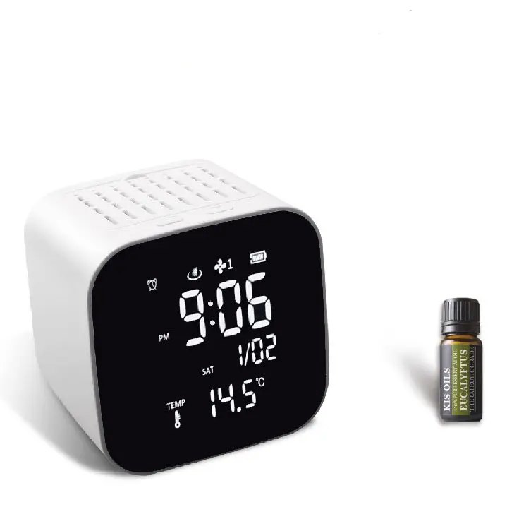 Mini Smart Car Clock Digital Display Table Alarm Clock Essential Oil Diffuser Wake Up Light Alarm Clock